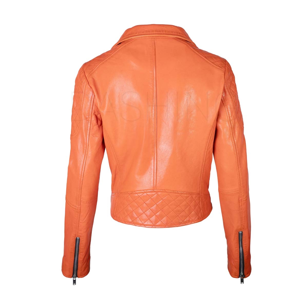 ORANGE BIKER JACKET